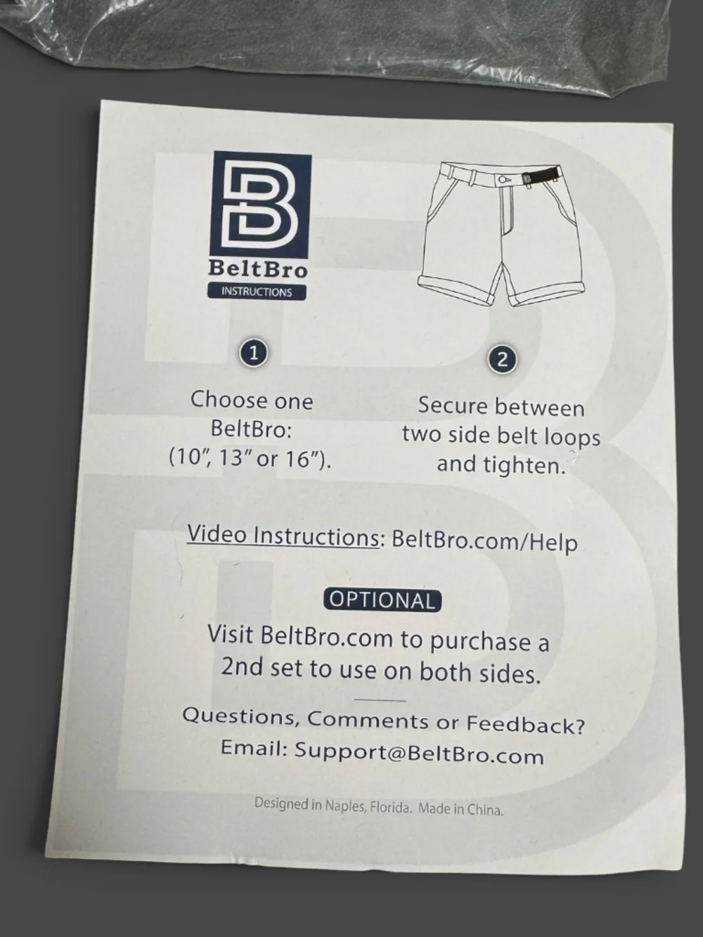 NOT FOR SALE - BeltBro Beltless Belt Set 5 Piece Black No Buckle Adjustable